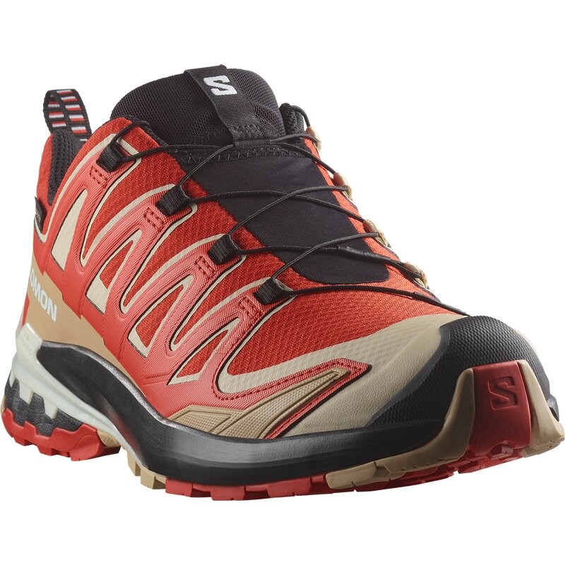 Neu Eingetroffen Salomon Herren Trailrunningschuhe SHOES XA PRO 3D V9 GTX - Aurorarot/Safari/Weiß