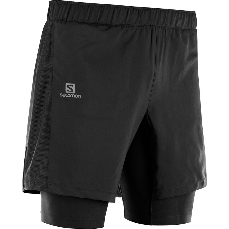Neu Eingetroffen Salomon Herren Shorts AGILE TWINSKIN SHORT - Schwarz