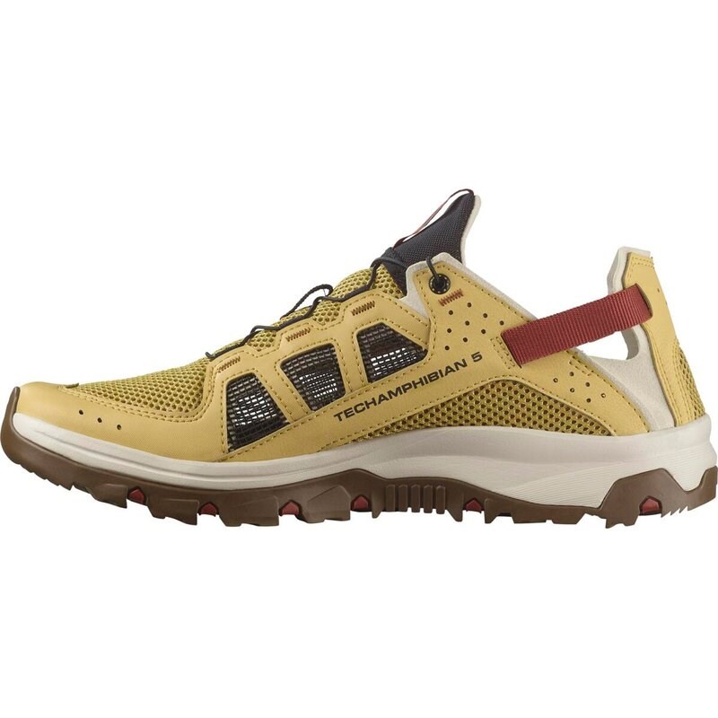 Neu Eingetroffen Salomon Herren Sandalen SHOES TECHAMPHIBIAN 5 - Antikgold/Regentag/Gebranntes Henna