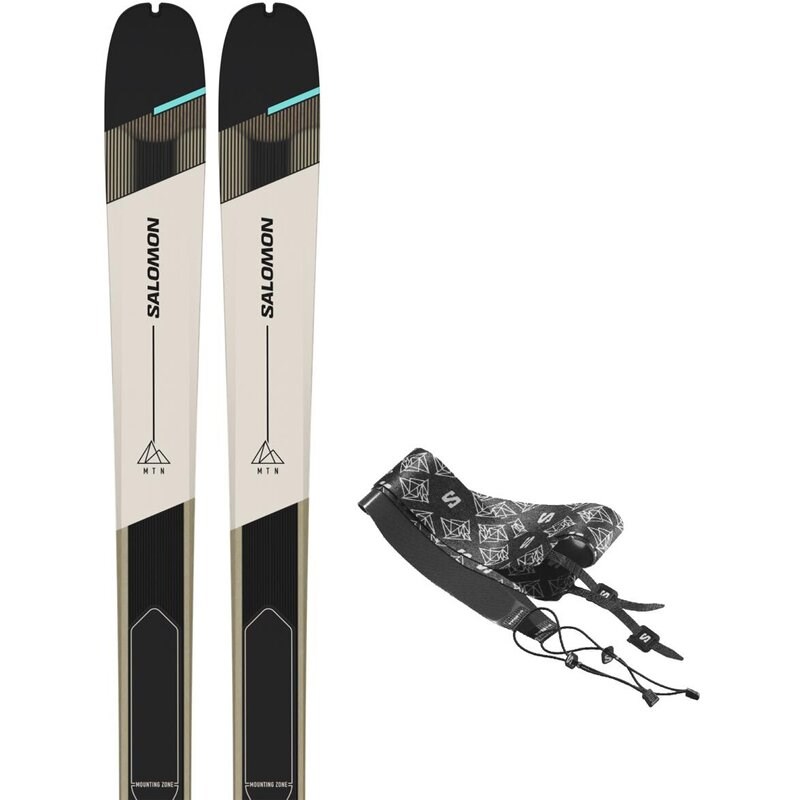 Neu Eingetroffen Salomon Damen Freeride Ski T MTN 86 W CARBON + - Regentag/Schwarz/Aruba-Blau