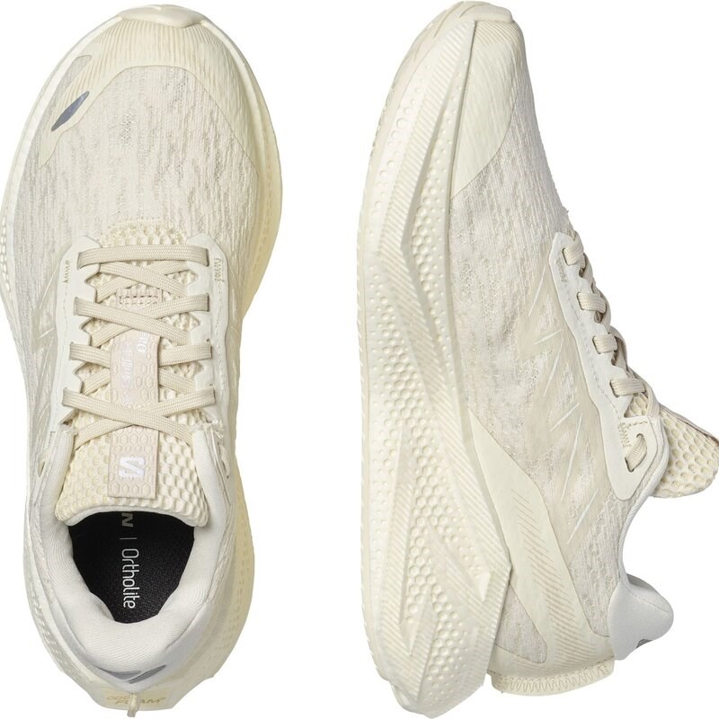 Neu Eingetroffen Salomon Damen Laufschuhe SHOES AERO GLIDE 4 W - Vanilleeis/Vanilleeis/Weiß