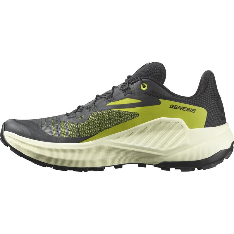 Neu Eingetroffen Salomon Herren Trailrunningschuhe SHOES GENESIS - Schwarz/Schwefelquelle/Transparentes Gelb