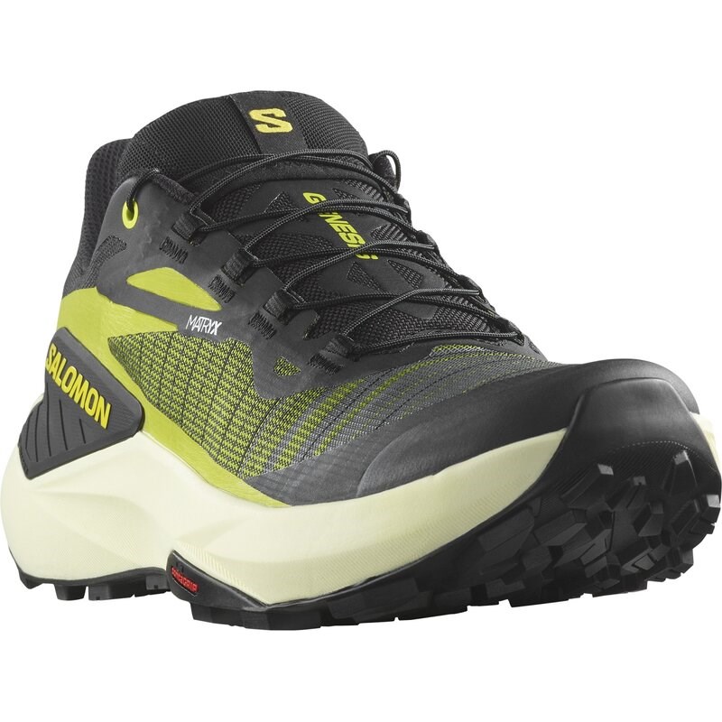 Neu Eingetroffen Salomon Herren Trailrunningschuhe SHOES GENESIS - Schwarz/Schwefelquelle/Transparentes Gelb