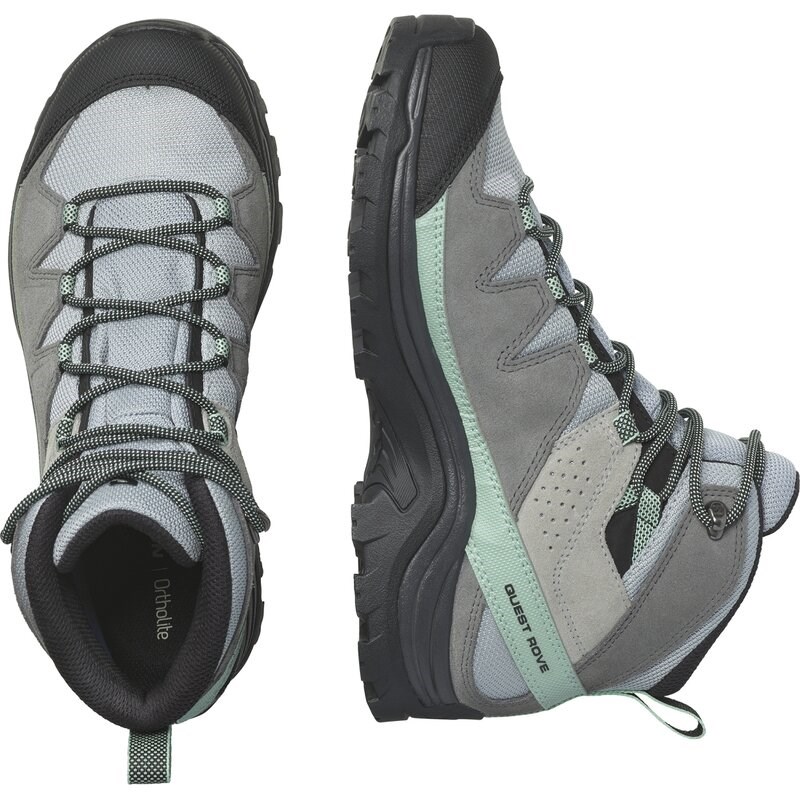 Neu Eingetroffen Salomon Damen Trekkingstiefel SHOES QUEST ROVE GTX W - Quarry/Quiet Shade/Black
