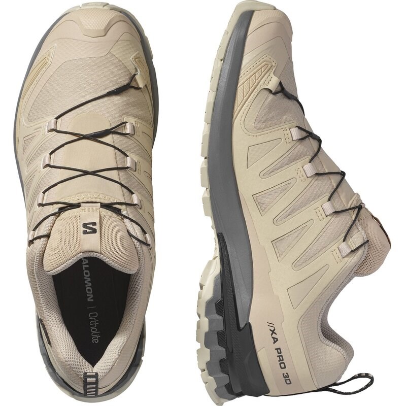 Neu Eingetroffen Salomon Herren Trailrunningschuhe SHOES XA PRO 3D V9 GTX - Oxford Tan/Castlerock/Schwarz