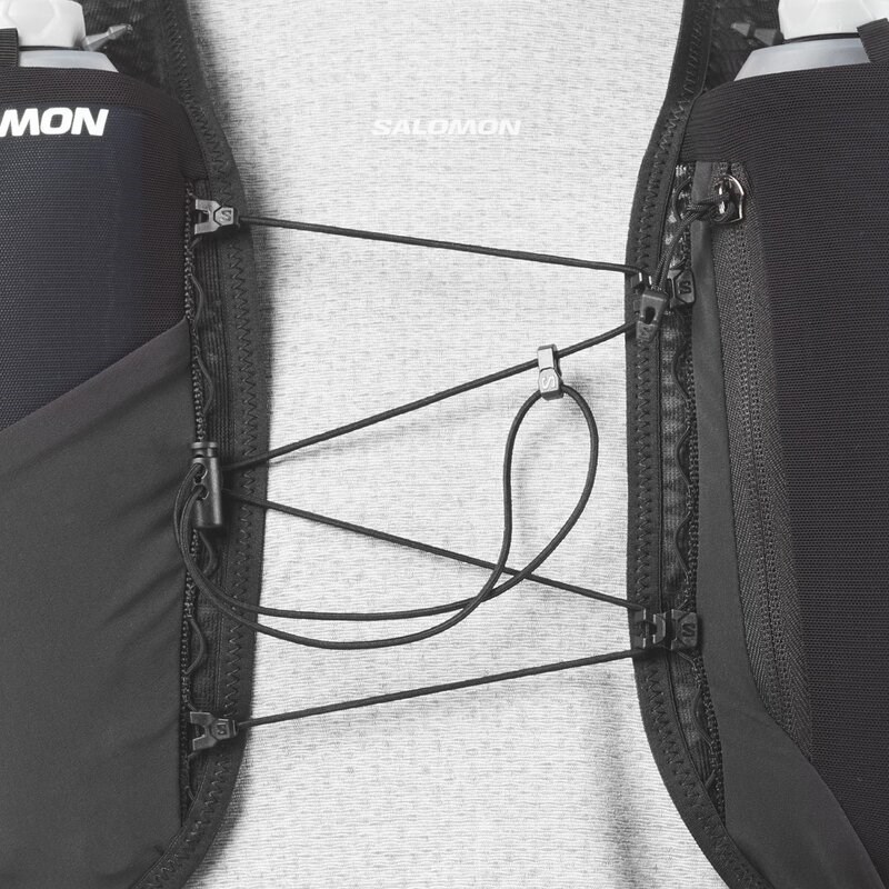 Neu Eingetroffen Salomon Rucksack GRVL SKIN 4 SET - SCHWARZ
