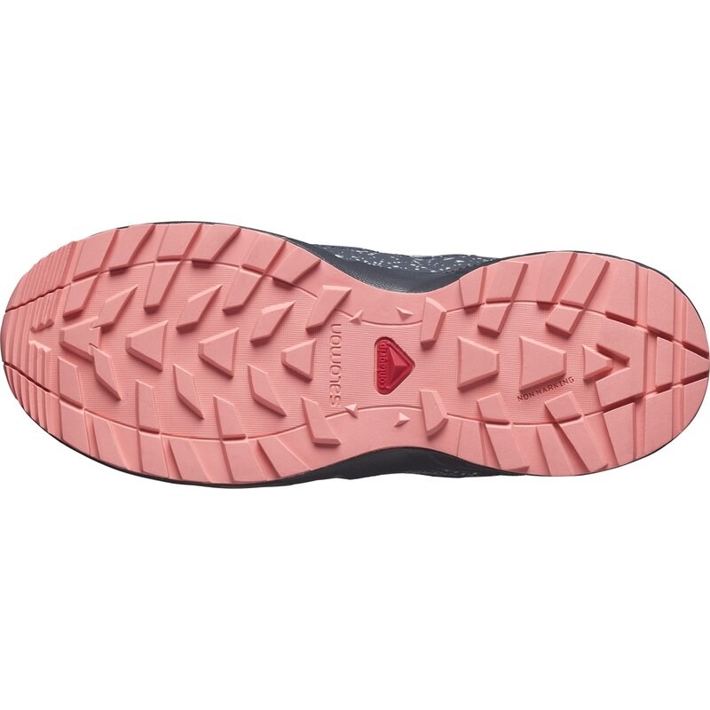 Neu Eingetroffen Salomon Kinder Walkingschuhe SHOES OUTWAY CSWP JUNIOR - Steinbruch/Ebenholz/Pfirsichbernstein