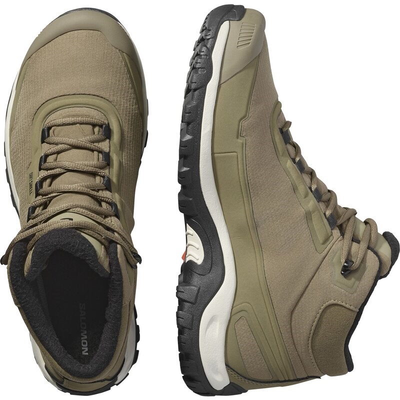 Neu Eingetroffen Salomon Herren Stiefel SHOES SHELTER WP Stone - Steingrau/Schwarz/Regentag