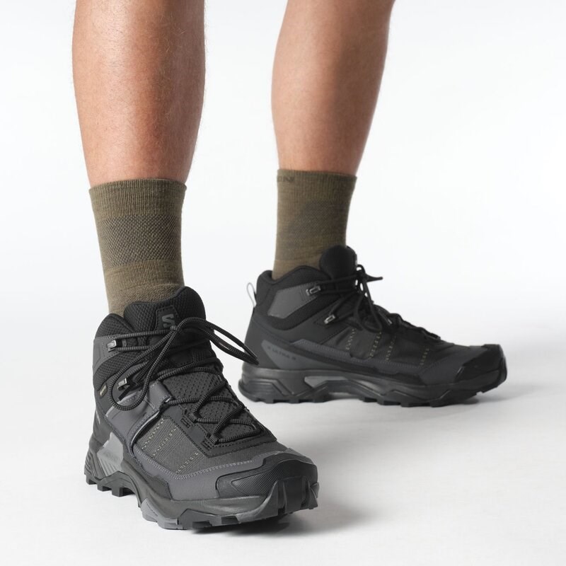 Neu Eingetroffen Salomon Herren Multifunktionsstiefel SHOES X ULTRA 5 MID GTX - Schwarz/Asphalt/Castlerock