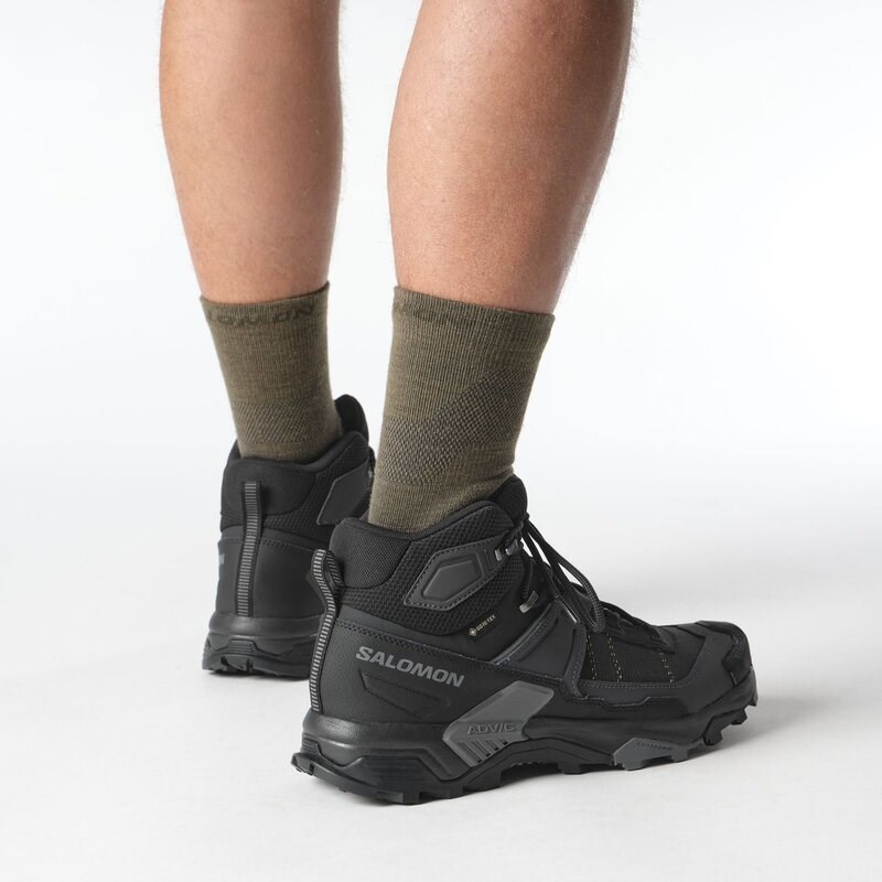 Neu Eingetroffen Salomon Herren Multifunktionsstiefel SHOES X ULTRA 5 MID GTX - Schwarz/Asphalt/Castlerock