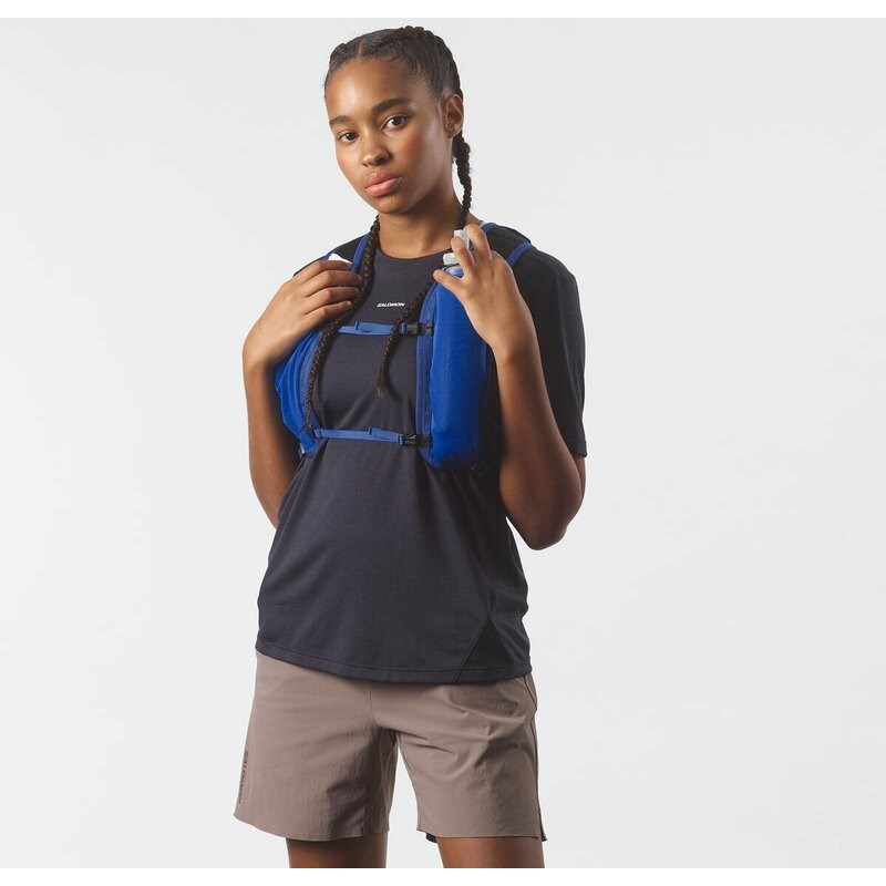 Neu Eingetroffen Salomon Rucksack CROSS 4 NAUTICAL - Nautisches Blau/Limoges/Mondfelsen