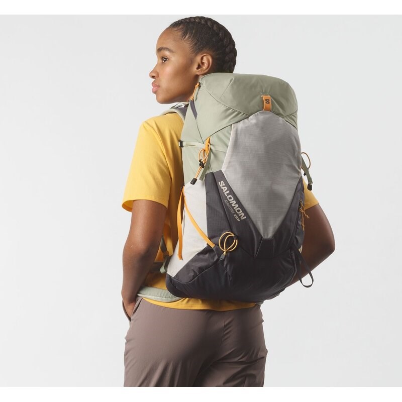 Neu Eingetroffen Salomon Rucksack AEROTREK 28 WOMEN - Seegras/Silberwolke/Eisen 9