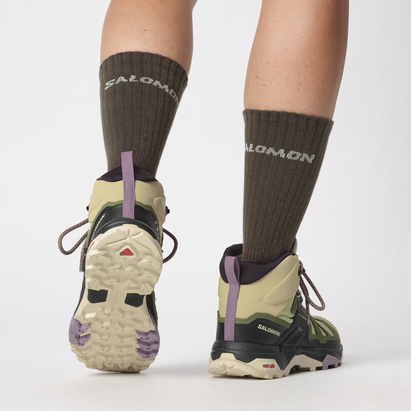 Neu Eingetroffen Salomon Damen Multifunktionsstiefel SHOES X ULTRA 4 MID GTX W - Alfalfa/Tiefgrünes Flechtengrün/Mandel Mi 000