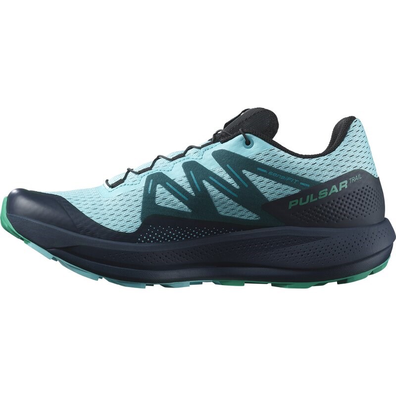 Neu Eingetroffen Salomon Herren Trailrunningschuhe SHOES PULSAR TRAIL - Blaue Strahlkraft/Kohlenstoff/Smaragd