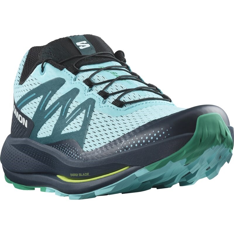 Neu Eingetroffen Salomon Herren Trailrunningschuhe SHOES PULSAR TRAIL - Blaue Strahlkraft/Kohlenstoff/Smaragd