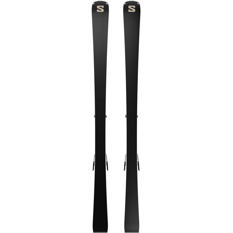 Neu Eingetroffen Salomon Damen All-Mountain Ski E - Schwarz/Hellbronzemetallic