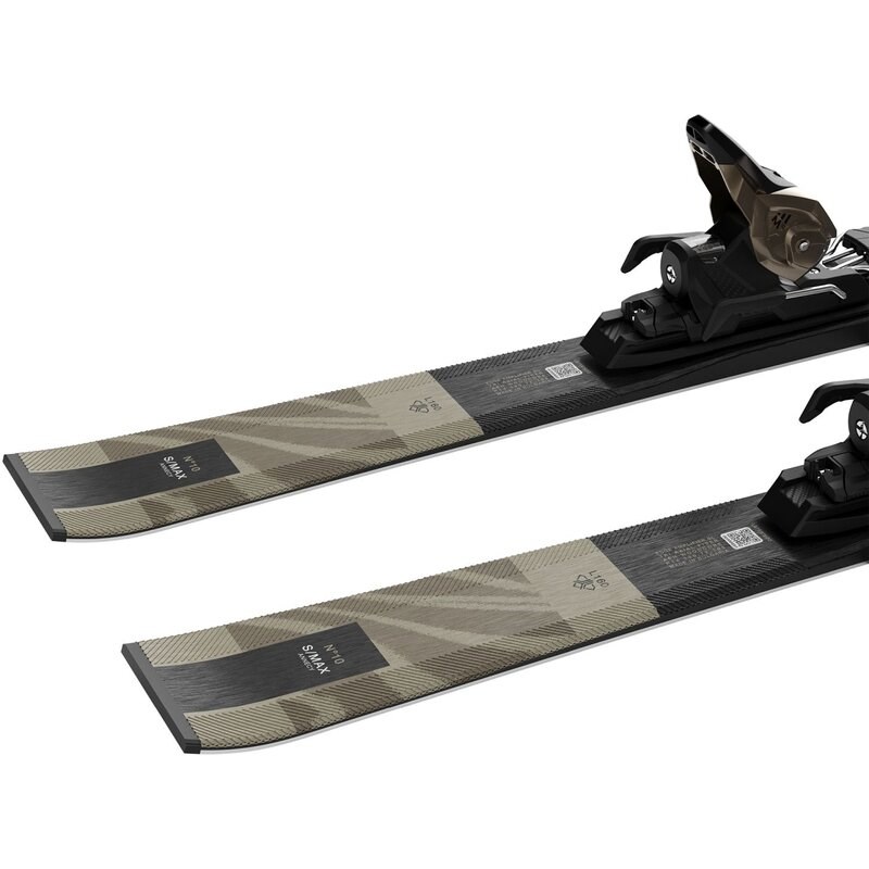 Neu Eingetroffen Salomon Damen All-Mountain Ski E - Schwarz/Hellbronzemetallic