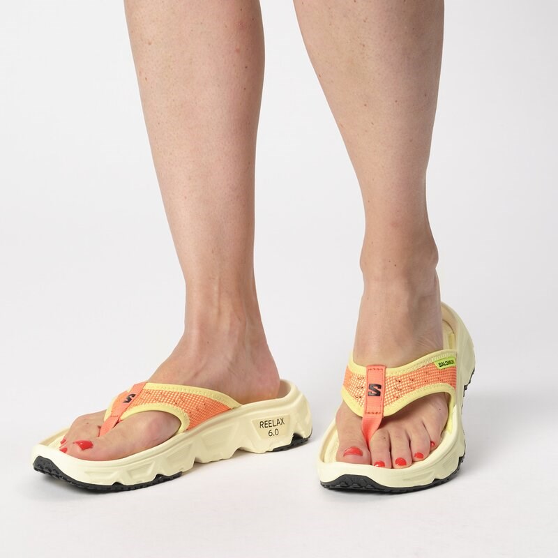 Neu Eingetroffen Salomon Damen Freizeitschuhe SHOES REELAX BREAK 6.0 W - Frischer Lachs/Transparentes Gelb/Sonne