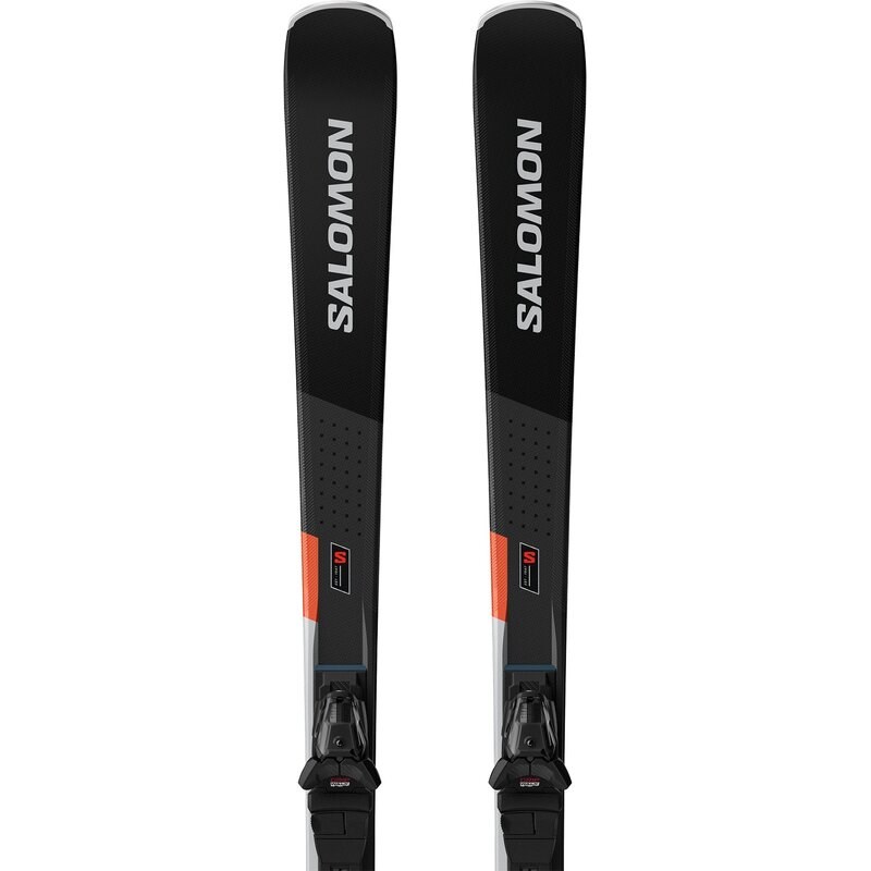 Neu Eingetroffen Salomon Herren All-Mountain Ski E - Schwarz/Neonrot/Chrom