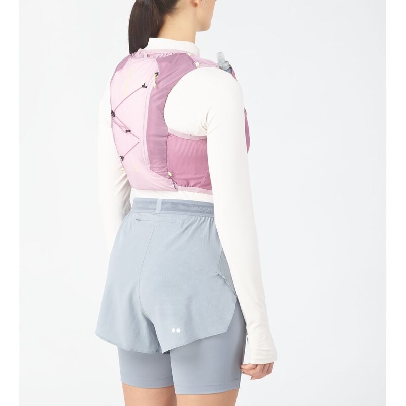 Neu Eingetroffen Salomon Rucksack ACTIVE SKIN - DUNKLE ORCHIDEE/MORGENROSA/SCHMETTERLING