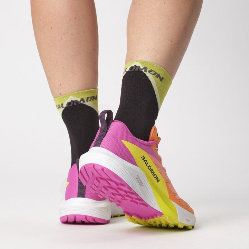 Neu Eingetroffen Salomon Damen Trailrunningschuhe SHOES SENSE RIDE 5 W - Paradiesvogelblume/Weiß/Schwefelspirale