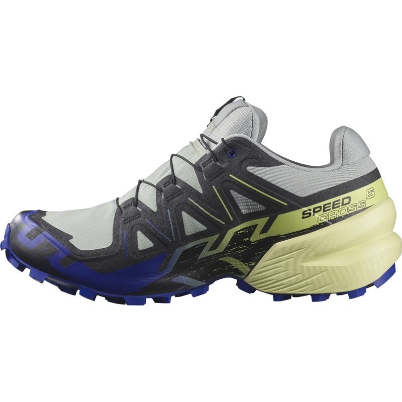 Neu Eingetroffen Salomon Herren Trailrunningschuhe SHOES SPEEDCROSS 6 GTX Wrought - Schmiedeeisen/Clematis Blau/Scharfes Grün
