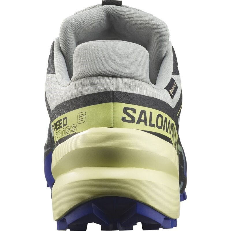 Neu Eingetroffen Salomon Herren Trailrunningschuhe SHOES SPEEDCROSS 6 GTX Wrought - Schmiedeeisen/Clematis Blau/Scharfes Grün