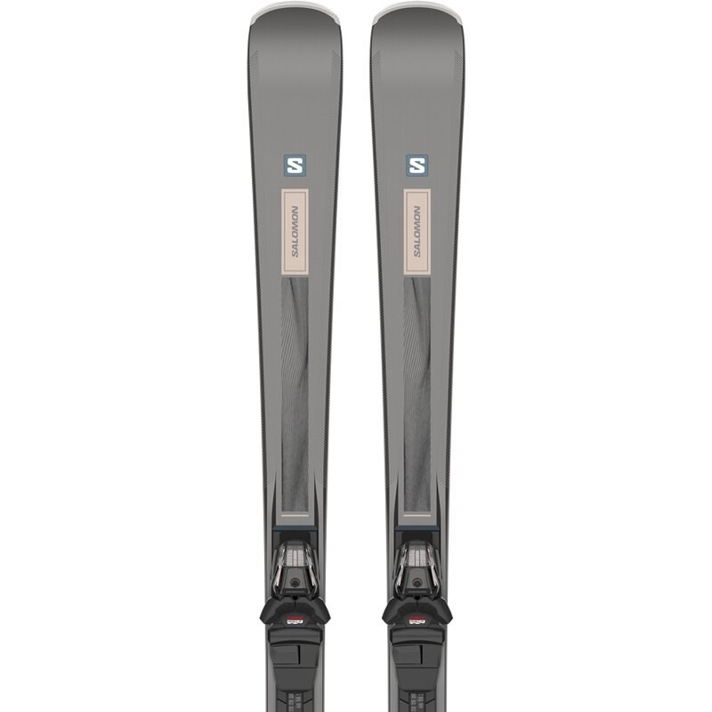 Neu Eingetroffen Salomon Damen All-Mountain Ski E - Schwarz Metallic/Rosa Gold Metallic/Schwarz