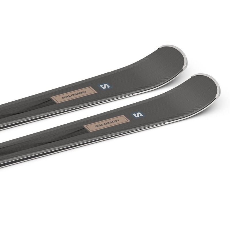 Neu Eingetroffen Salomon Damen All-Mountain Ski E - Schwarz Metallic/Rosa Gold Metallic/Schwarz