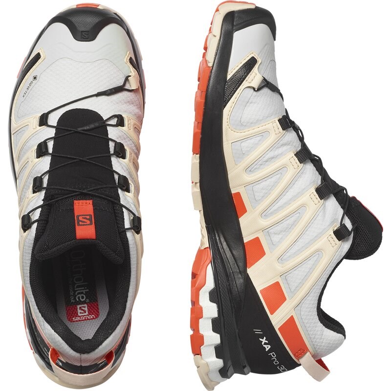 Neu Eingetroffen Salomon Damen Trailrunningschuhe SHOES XA PRO 3D v8 GTX W - Mondfelsen/Kirschtomate/Sonnenkuss