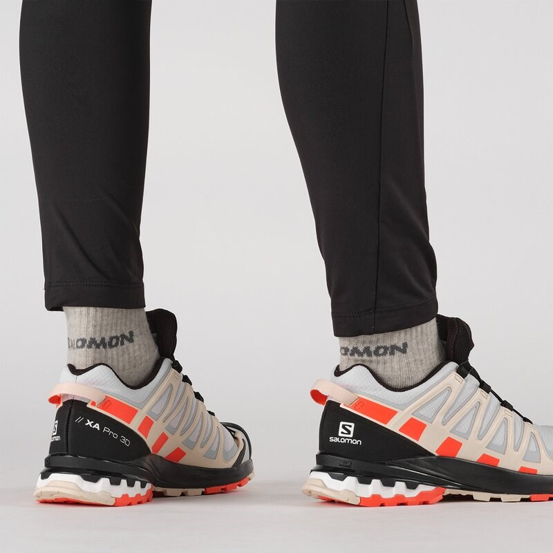 Neu Eingetroffen Salomon Damen Trailrunningschuhe SHOES XA PRO 3D v8 GTX W - Mondfelsen/Kirschtomate/Sonnenkuss