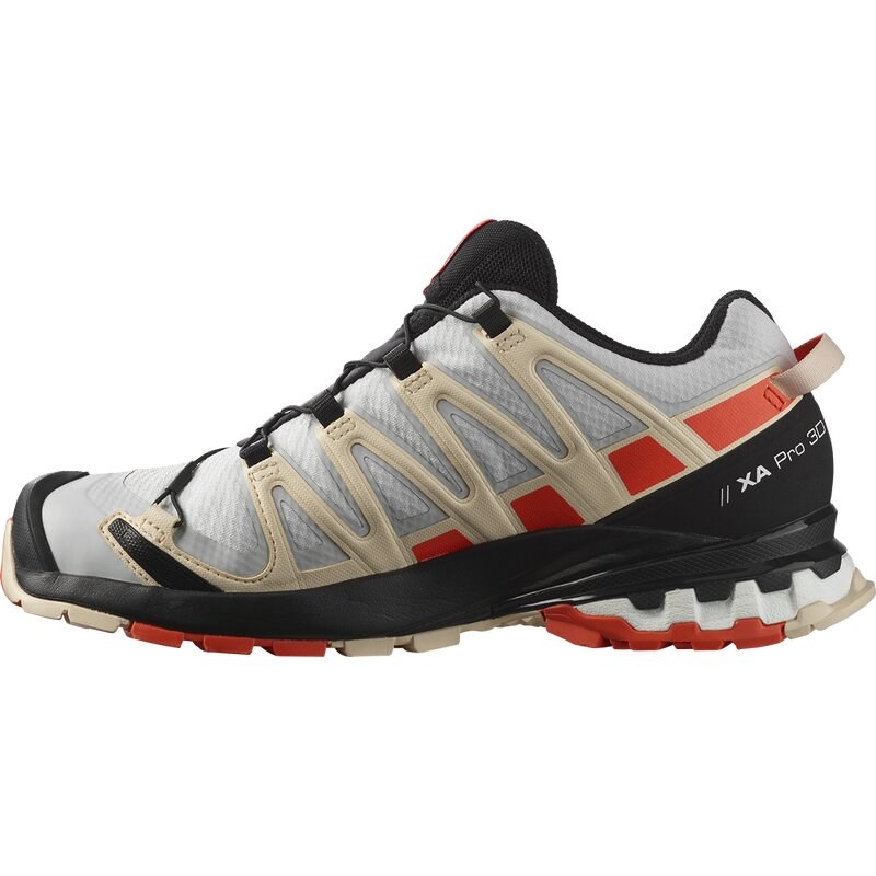 Neu Eingetroffen Salomon Damen Trailrunningschuhe SHOES XA PRO 3D v8 GTX W - Mondfelsen/Kirschtomate/Sonnenkuss