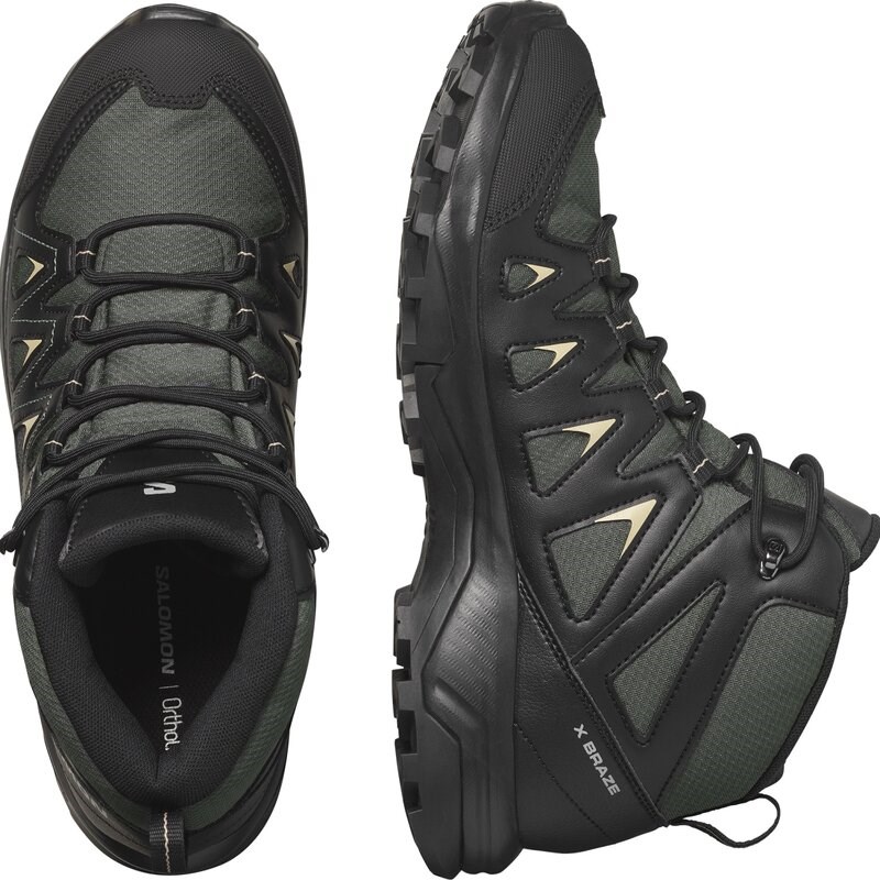 Neu Eingetroffen Salomon Herren Multifunktionsstiefel SHOES X BRAZE MID GTX - Urban Chic/Schwarz/Schiefergrün