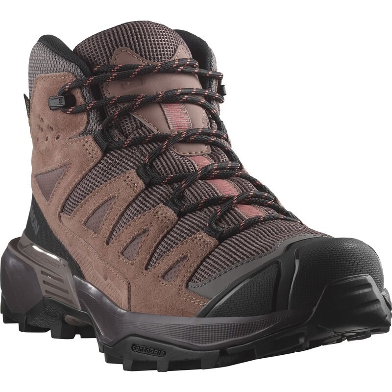 Neu Eingetroffen Salomon Damen Multifunktionsstiefel SHOES X ULTRA 360 LTR MID GTX W - Pfefferkorn/Cognac/Heiße Koralle