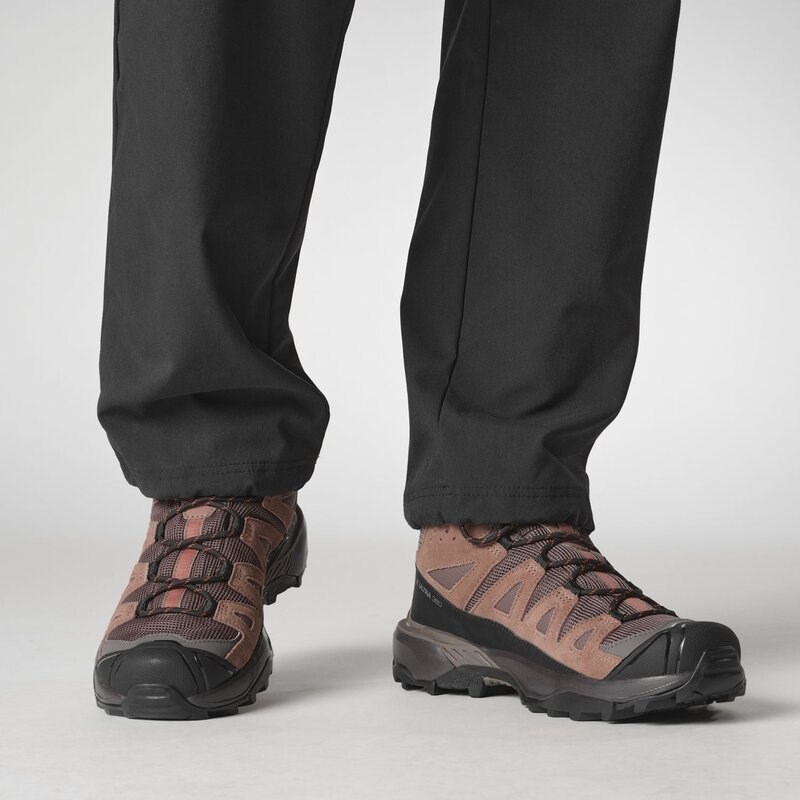 Neu Eingetroffen Salomon Damen Multifunktionsstiefel SHOES X ULTRA 360 LTR MID GTX W - Pfefferkorn/Cognac/Heiße Koralle