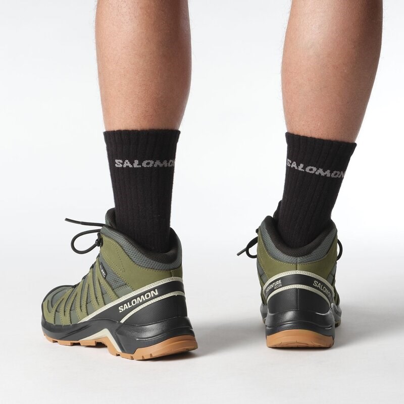 Neu Eingetroffen Salomon Herren Multifunktionsstiefel SHOES X-ADVENTURE RECON MID GTX - Torf/Martini-Olive/Oxford Tan