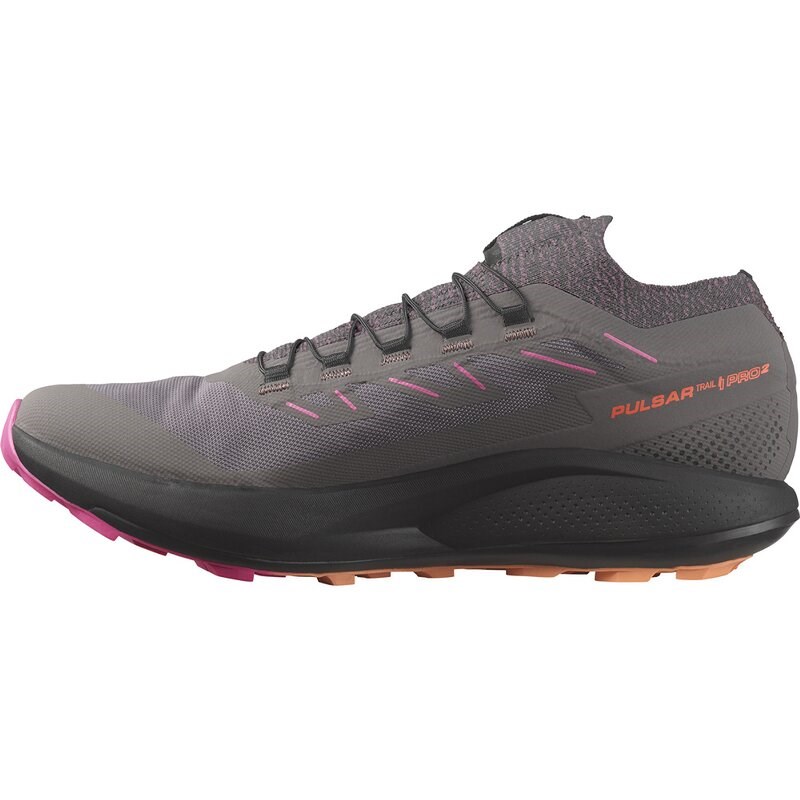 Neu Eingetroffen Salomon Herren Trailrunningschuhe SHOES PULSAR TRAIL 2 - Pflaumenkätzchen/Schwarz/Pink Glo