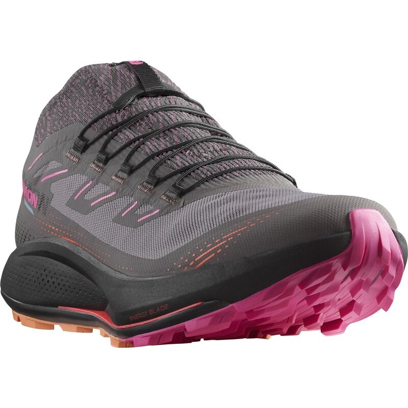 Neu Eingetroffen Salomon Herren Trailrunningschuhe SHOES PULSAR TRAIL 2 - Pflaumenkätzchen/Schwarz/Pink Glo
