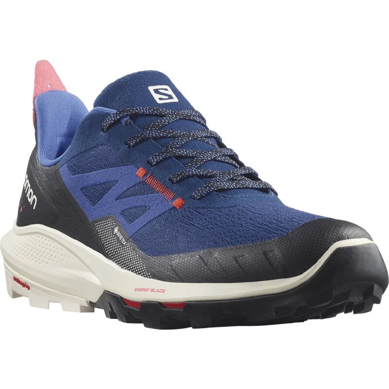Neu Eingetroffen Salomon Herren Multifunktionsschuhe SHOES OUTpulse GTX Estate - Estate-Blau/Vanilleeis/Mohnrot