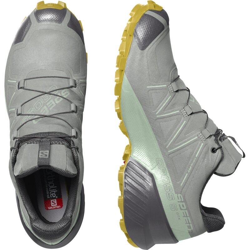 Neu Eingetroffen Salomon Damen Trailrunningschuhe SHOES SPEEDCROSS 5 GTX W Wrought - Schmiedeeisen/Spray/Antikes Moos
