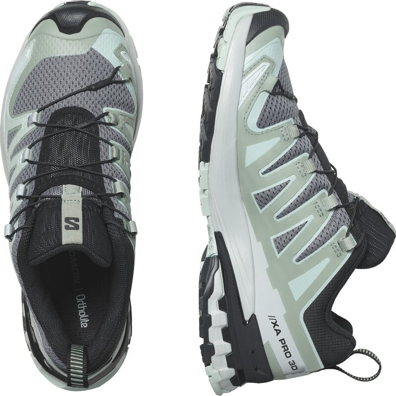 Neu Eingetroffen Salomon Damen Trailrunningschuhe SHOES XA PRO 3D V9 W - Stiller Schatten/Lilie Pad/Blue Haze