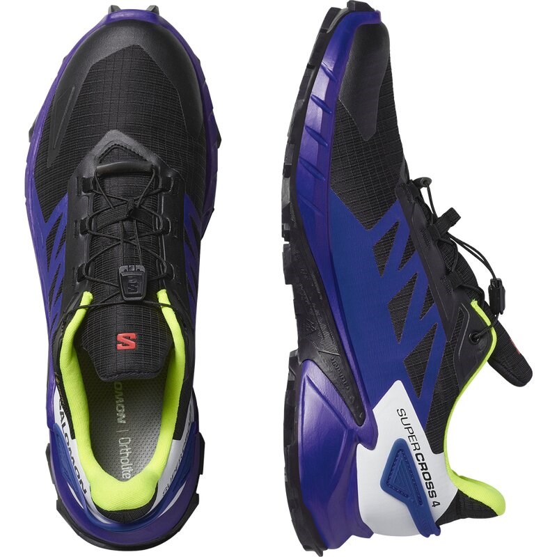 Neu Eingetroffen Salomon Herren Trailrunningschuhe SHOES SUPERCROSS 4 GTX - Schwarz/Surf the Web/Sicherheitsgelb