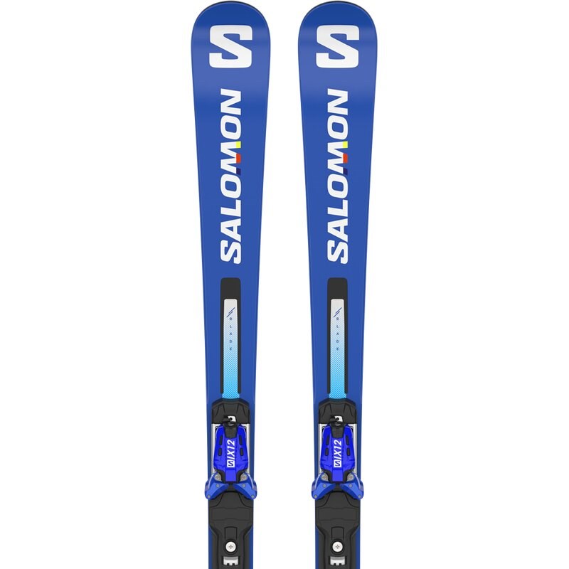 Neu Eingetroffen Salomon Kinder Racing Ski NX - Rennblau/Weiß