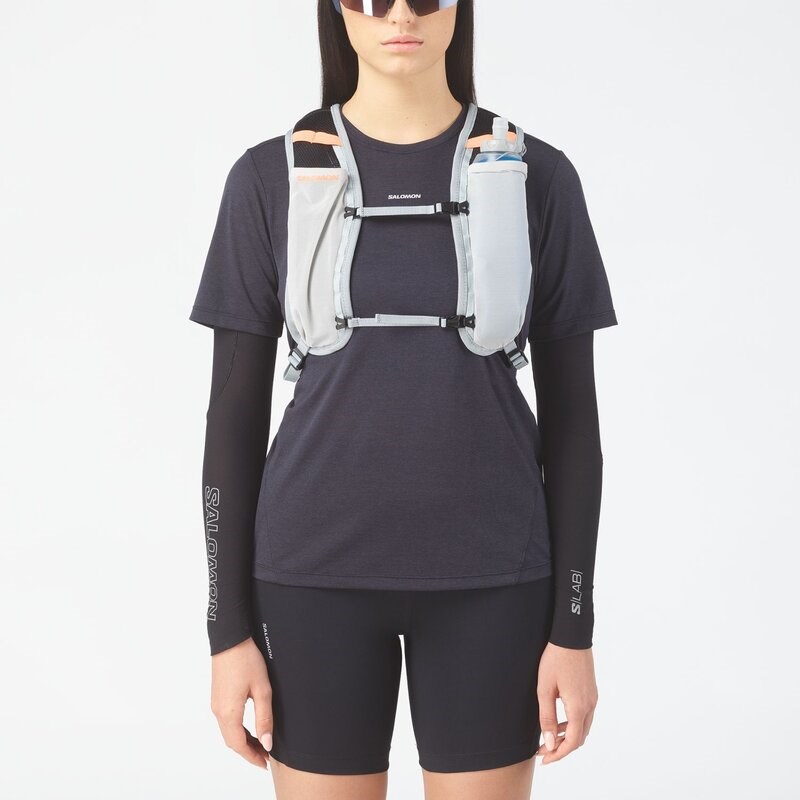 Neu Eingetroffen Salomon Rucksack CROSS - Grauviolett / Steinbruch / Nektarine