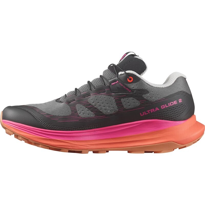 Neu Eingetroffen Salomon Damen Trailrunningschuhe SHOES ULTRA GLIDE 2 W - Pflaumenkätzchen/Schwarz/Pink Glo