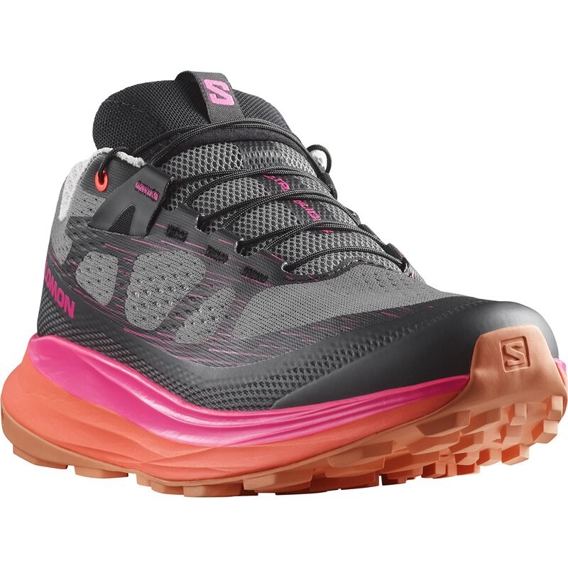 Neu Eingetroffen Salomon Damen Trailrunningschuhe SHOES ULTRA GLIDE 2 W - Pflaumenkätzchen/Schwarz/Pink Glo