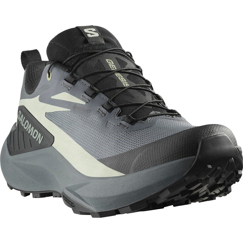 Neu Eingetroffen Salomon Damen Trailrunningschuhe SHOES GENESIS GTX W - Turbulenz/Schwarz/Grünes Milieu