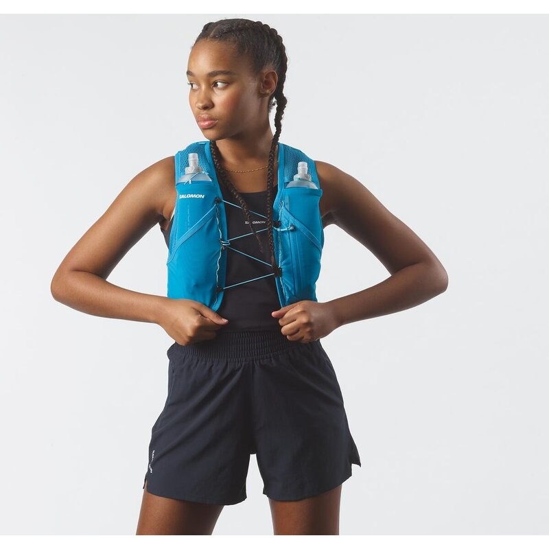 Neu Eingetroffen Salomon Rucksack ACTIVE SKIN 8 SET BLUE - BLAUE DANUBE/Blue Curaçao