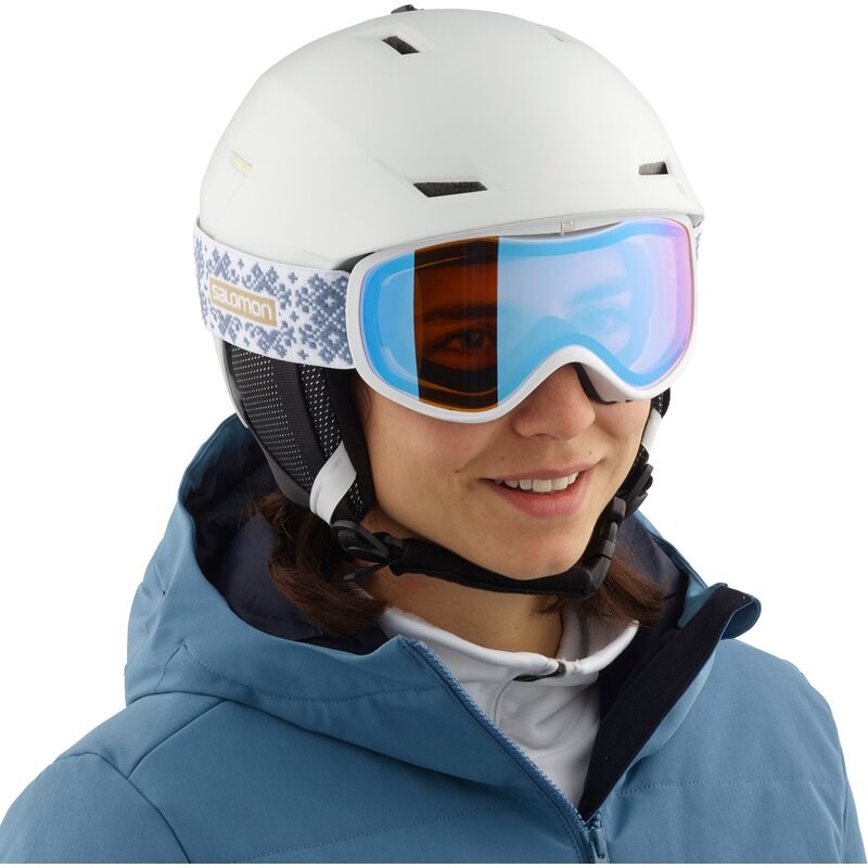 Neu Eingetroffen Salomon Damen Helm ICON - Weiß