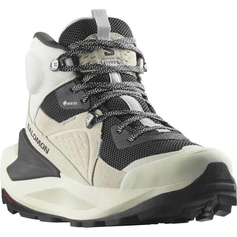Neu Eingetroffen Salomon Damen Trekkingstiefel SHOES ELIXIR MID GTX W - Vanilleeis/Phantom/Metall